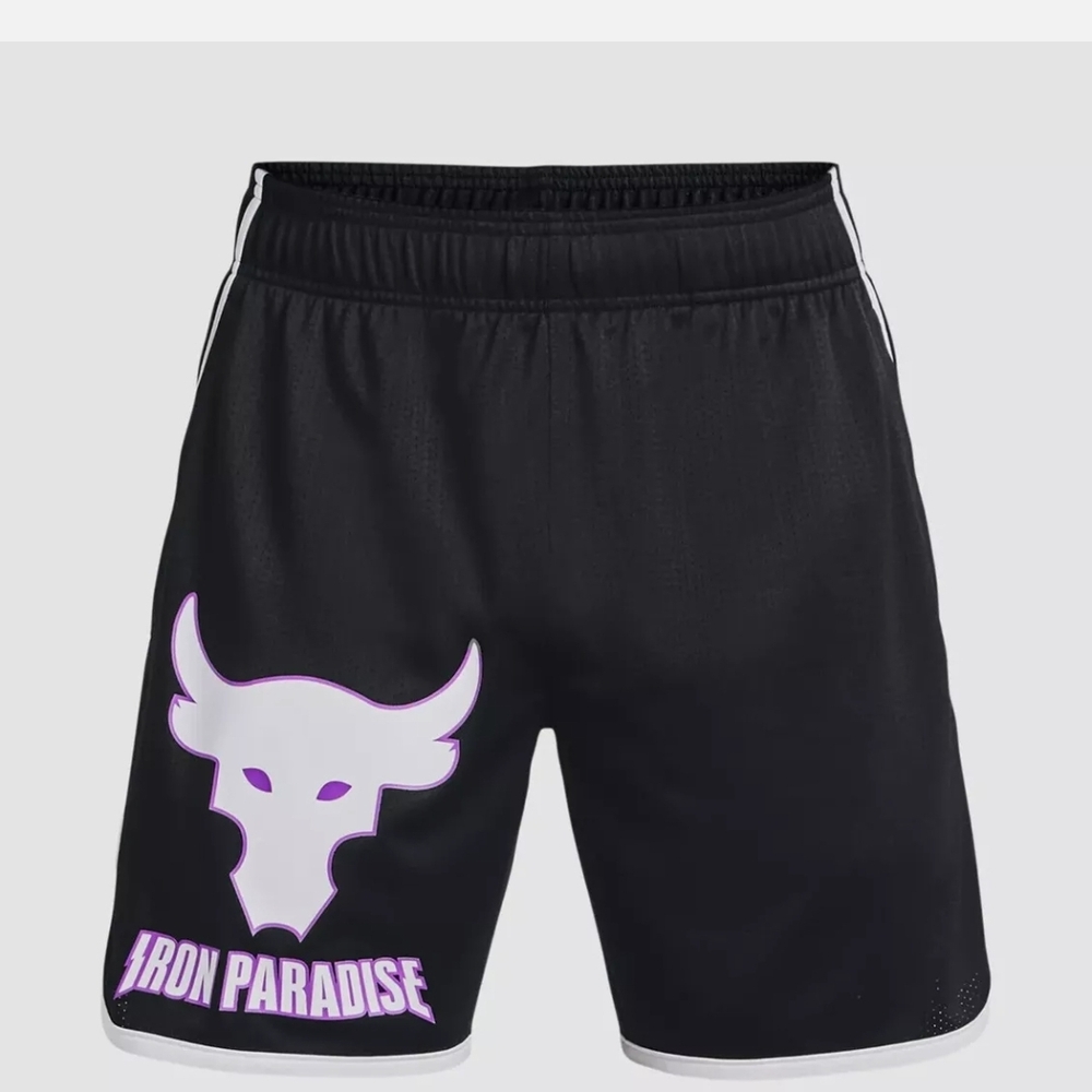 NWT Men's Size XXL Under Armour Project Rock Mesh Shorts - Picture 4 of 7